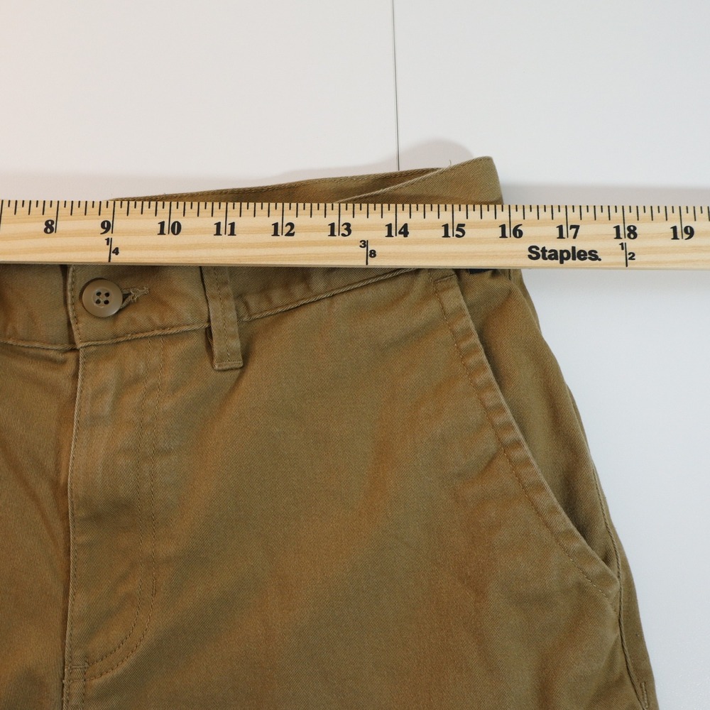 Vans Authentic Chino Shorts Mens 32 Khaki Tan Relaxed Fit Skate Casual Cotton - Picture 6 of 9
